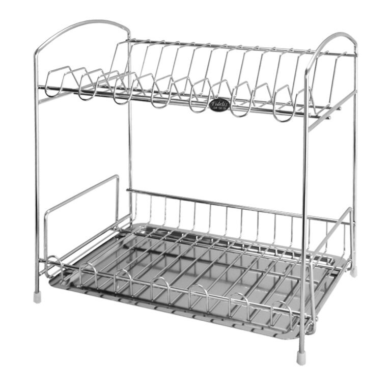 FDR-620-2-Tiers-Dish-Rack-with-Drip-Tray-304-Stainless-Steel
