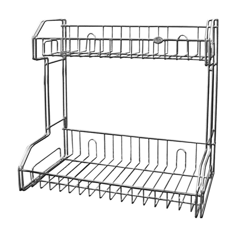 FT-9104-2-Tiers-Rectangular-Rack-Wireware-Wall-Mount