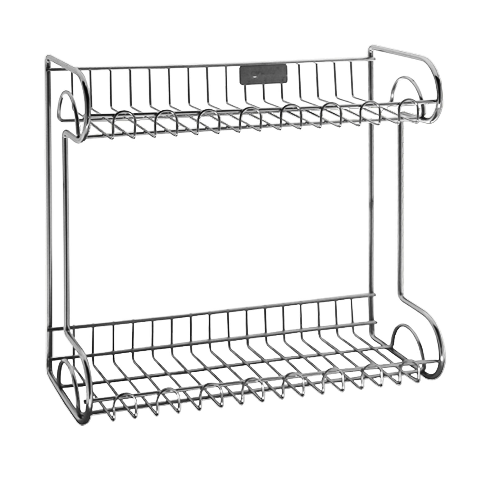 2 Tiers Rectangular Rack Wireware (Wall Mount)(#304 Stainless Steel ...
